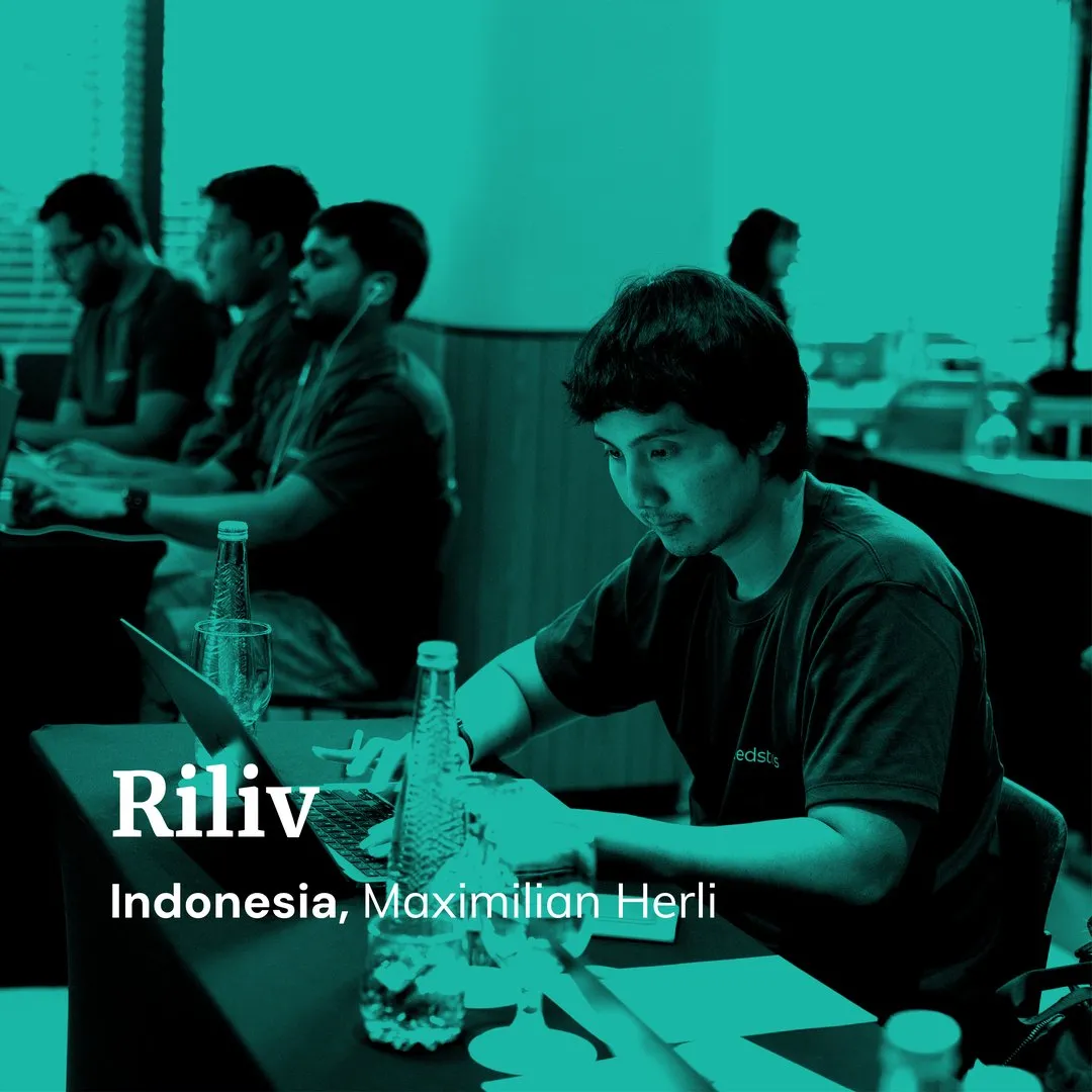 Riliv founder portrait: Audrey Maximillian Herli, Indonesia