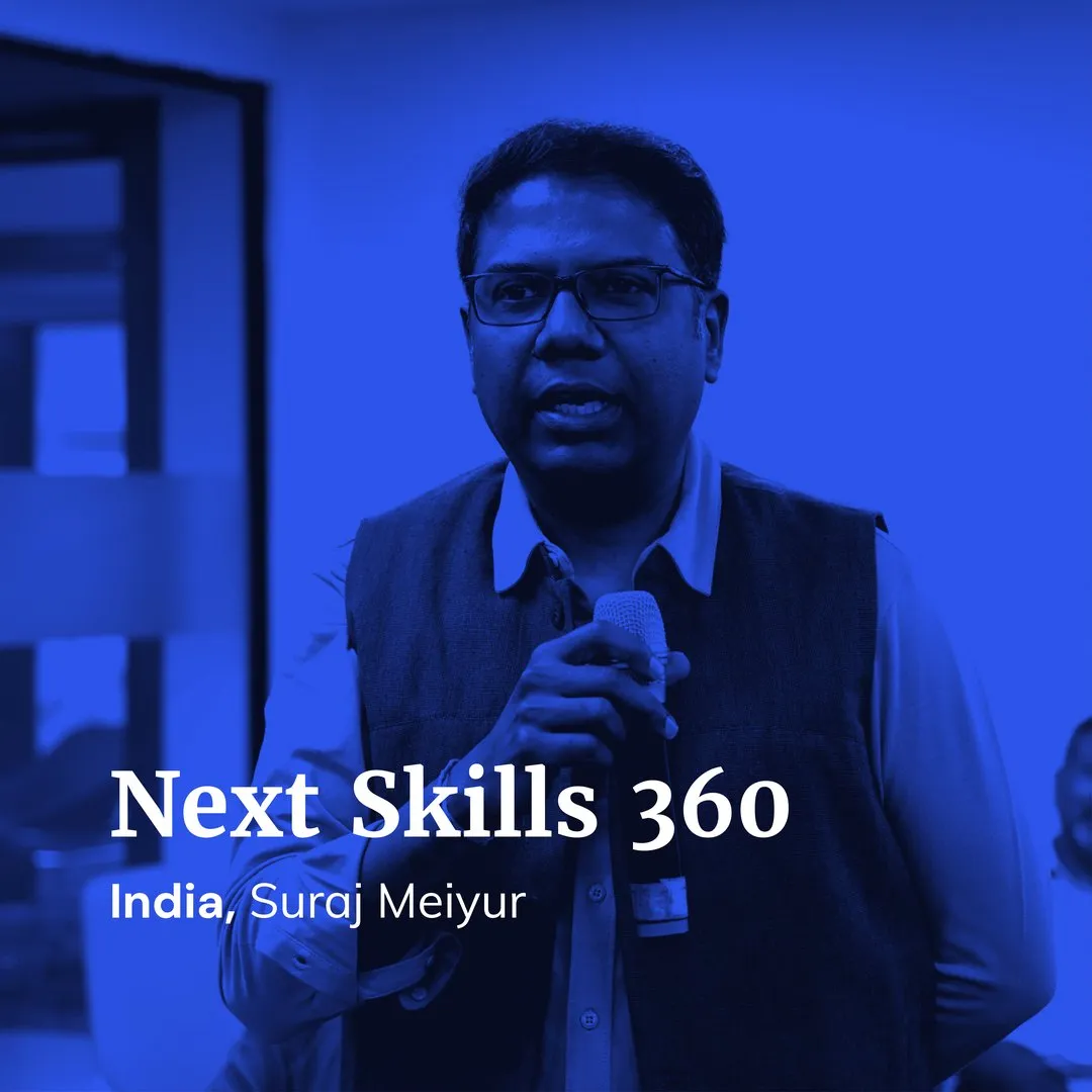 NextSkills 360 founder portrait: Suraj Meiyur, India