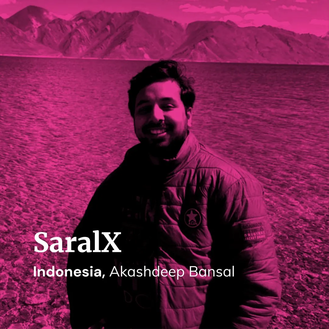 SaralX founder portrait: Akashdeep Bansal, India